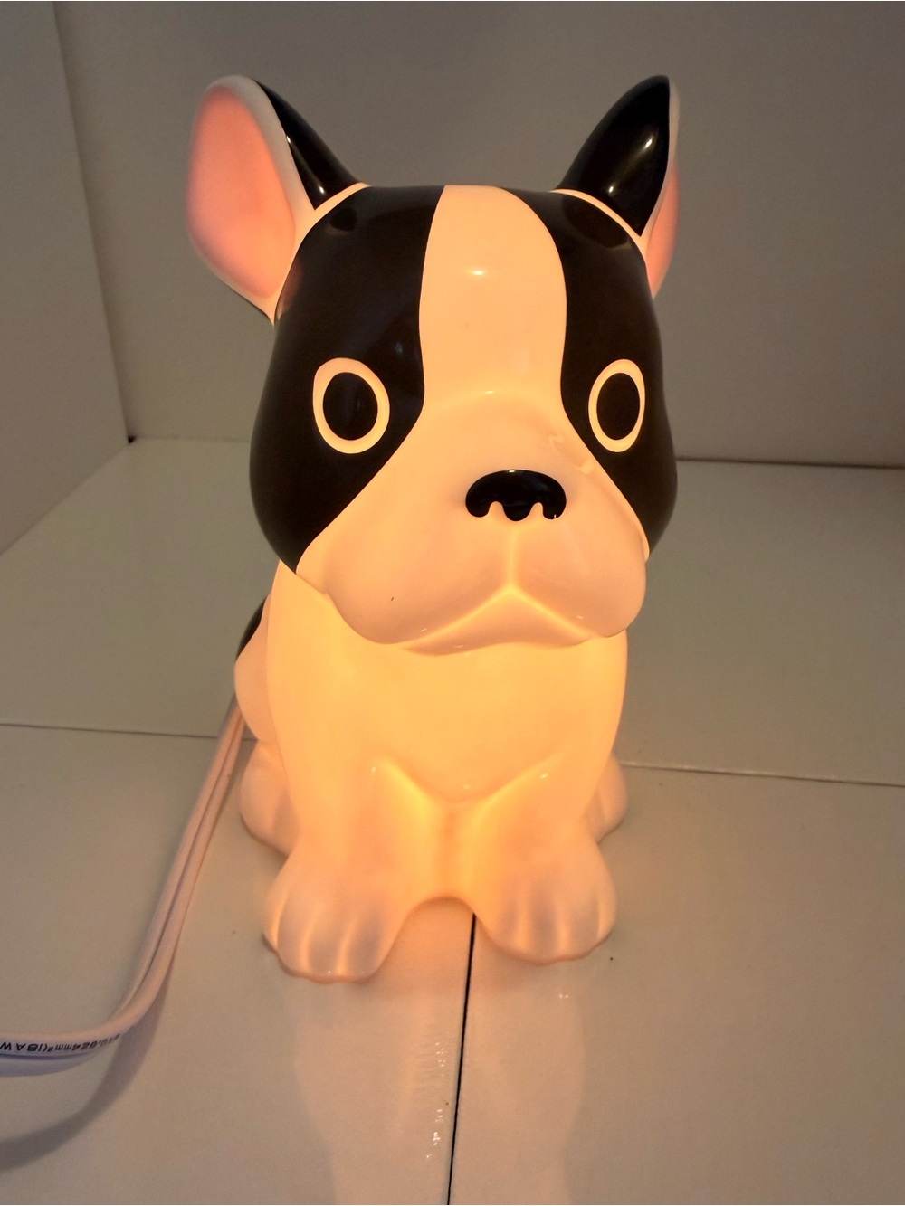 Ceramic French Bulldog Night Light - Picture 1 of 7